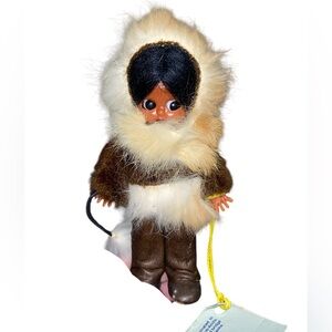 Inuit The People Alaskan Girl 1988 Carlson Dolls Co 6” Eyes Move